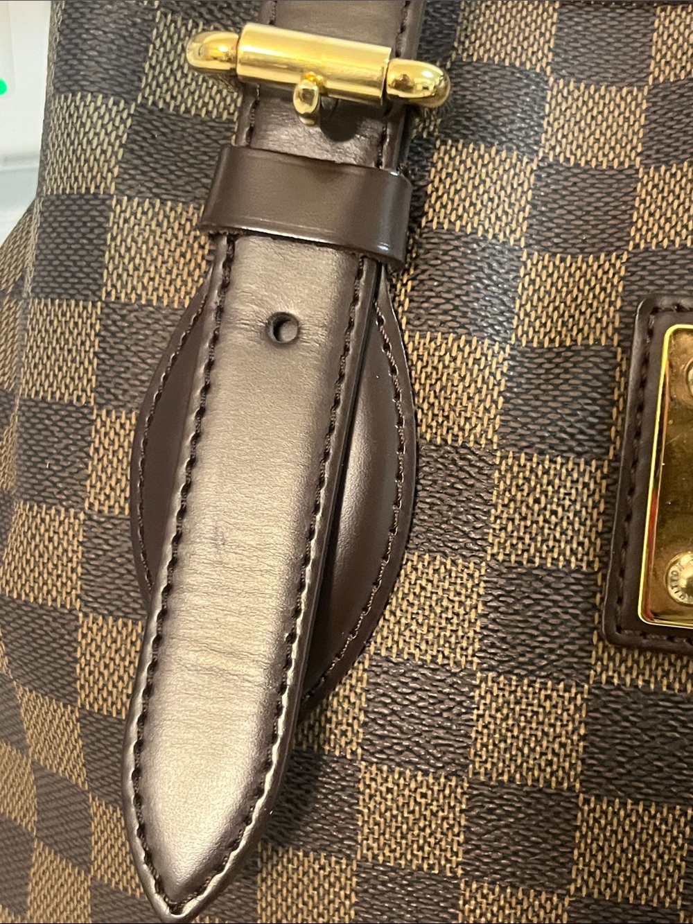 Louis Vuitton Damier Ebene Hempstead Tote Bag MM - Picture 3 of 16